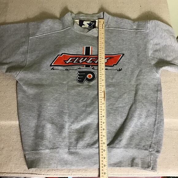 Starters Flyers Vtg Embroidered Team Sweatshirt Some Flaws (No Sz tag, stains) - Picture 11 of 14